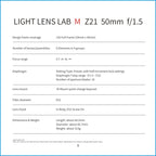 Light Lens Lab, Light Lens Lab 50mm, Light Lens Lab 50mm f1.5, Light Lens Lab Z21, Light Lens Lab S21, Leica, Leica Camera, Light Lens Lab M mount, M-Mount. Leica 50mm